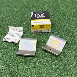 Allen Bradley 1492-N25 Series A Box of 2 DIN Rail Brackets FNOB - Picture 1 of 4
