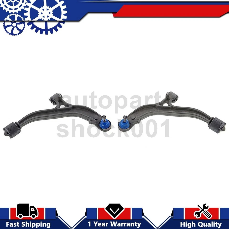 2 Braços de controle dianteiros inferiores Mevotech compatíveis com Chrysler Grand Voyager 3.8L 2002 - Imagem 1 de 4