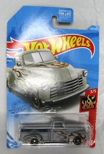 Hot wheels 52 Chevy Pick-Up Truck Gray Grey 229/250 2021 HW Flames 3/5 - Picture 1 of 4