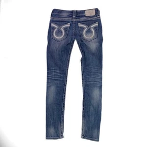 Y2K Big Star Womens Skinny Jeans 0/2 Low Rise Thick Stitch Cowgirl Rodeo Country - Picture 1 of 16