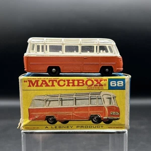 Vintage Lesney Matchbox No. 68 Mercedes Coach Bus In Original Box - Picture 1 of 11