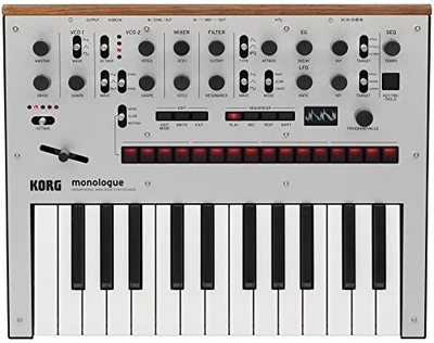 KORG Monophoner Analog Synthesizer MONOLOGUE-SV Monolog Silber Japan - Bild 1 von 4