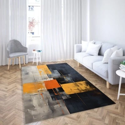 Alfombra minimalista neutra, alfombra minimalista, alfombra minimalista moderna, alfombra minimalista abstracta Foto 1 de 4