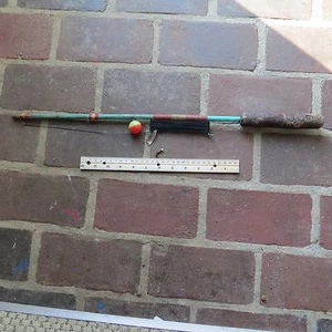 Vintage Ice Fishing Rod with Hand tie (lot#8496) - Picture 1 of 11