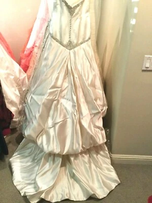 Michelle ROTH NEW SILK Bridal ball gown Wedding Dress Ivory size 10 NEW with tag - Image 1 of 4