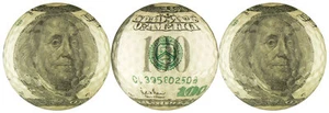 Ben Franklin $100 Bills Golf Ball Gift Set - Picture 1 of 1