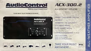 NUOVO Controllo Audio ACX-300.2 2 canali Powersport/Amplificatore Marino, 75W RMS x 2 - Foto 1 di 1