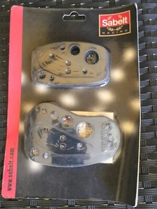 SABELT KIT PEDALI SPORTIVI E RACING ALLUMINIÒ COLORE NERO SET 3 PEZZI NUOVI !!! - Foto 1 di 3