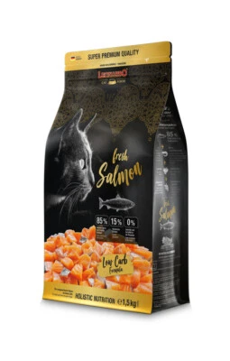 LEONARDO 1,5kg fresh Salmon Katzenfutter Trockenfutter Katze Getreidefrei Futter - Bild 1 von 3