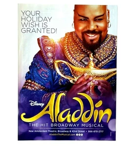 2016 Disney Aladdin Pubblicità Genio Amsterdam Broadway Teatro Stampa Vintage Pubblicità - Foto 1 di 1