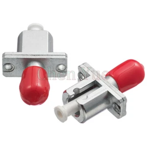 2pcs ST hembra a LC hembra adaptador de fibra óptica ST-LC adaptador óptico híbrido de metal - Imagen 1 de 5