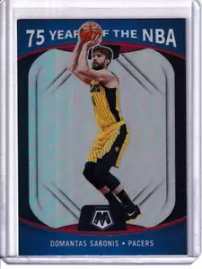 2021-22 PANINI MOSAIC BASKETBALL HOLO 75 YEARS OF THE NBA #85 DOMANTAS SABONIS - Picture 1 of 2