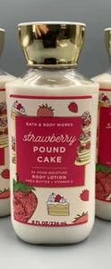 Bath & Body Works Strawberry Pound Cake Body Lotion Full Sz 1 Bottle #3024D - Picture 1 of 1