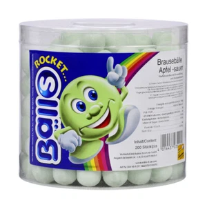 Rocket Balls Brausebälle Pomme Acide Gezuckerte Candy 200er 1440g - Bild 1 von 1