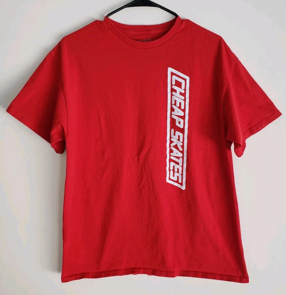 CCS Patines Baratos Manga Corta Camiseta Para Hombre Grande Rojo Monopatín 0424 Foto 1 de 4