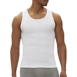 GAP Tank Top Mens Medium White Cotton Ribbed 3-Pack Tagless Classic Fit NWT - Picture 1 of 9