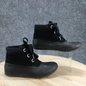 Sperry Boots Womens 8.5 Syren Gulf Top Sider Duck Bootie STS84067 Black Suede - Picture 1 of 19