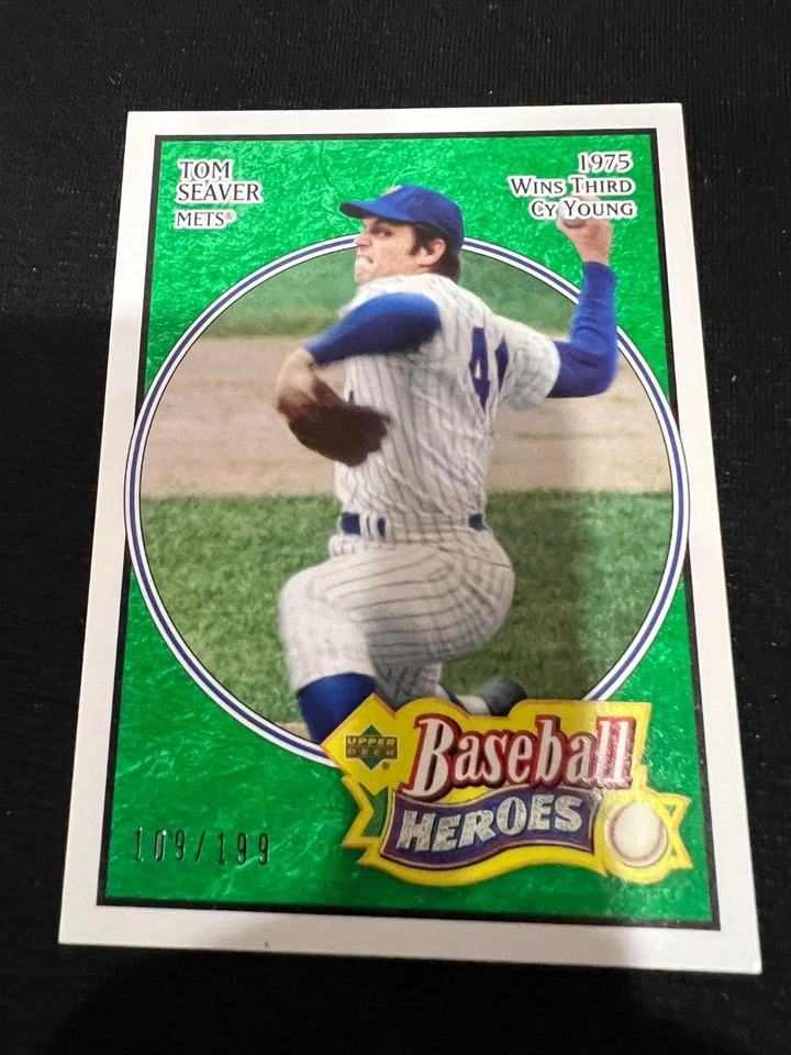 TOM SEAVER New York Mets 2008 Upper Deck Baseball Heroes #28 Emerald #109/199 - Image 1 of 1