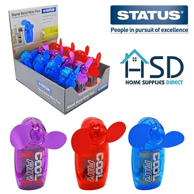 Poche Mini Portable Voyage Ventilateur Souple Lame Main Air Glacière + Sans - Photo 1/3