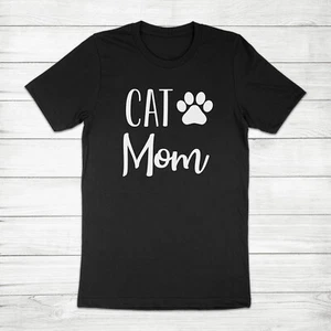 Cat Mom Fur Mama Pet Lover Animal Gift for Her Kitty Mother's Day Unisex T-Shirt - Picture 1 of 13