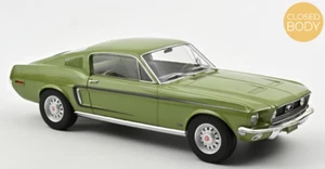 Ford Mustang Fastback GT 1968 Green Norev 122704 coche modelo 1:12 nuevo embalaje original - Imagen 1 de 10