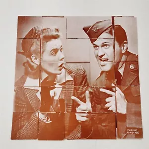 Vintage WWII Cross Patch Puzzle 1942 All's Fair in Love and War No. 3 - Picture 1 of 5