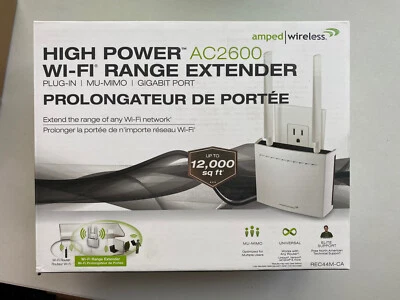 High Power Plug-In AC2600 WiFi Range Extender - Image 1 of 4