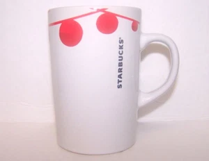 Coffee Cup Mug Starbucks Christmas Ornaments Holiday  Microwave Safe Red White - Picture 1 of 7