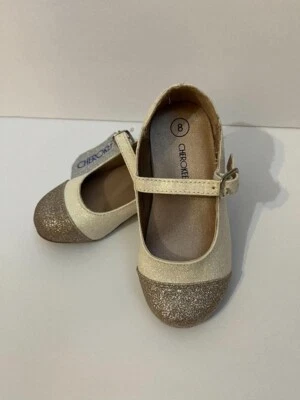 Pisos de ballet Cherokee Delaney marfil talla 8 para niñas pequeñas NUEVO Foto 1 de 2