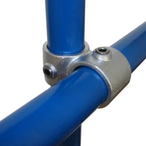 Abrazadera de llave 161-B34/D48 - 90 grados cruce desigual B34 - D48 34 mm - 48 mm andamio - Imagen 1 de 2