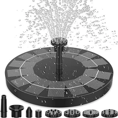 Solar Springbrunnen für außen 2,5W mit Gestänge Solarpumpe Teichpumpe für Garten - Bild 1 von 4