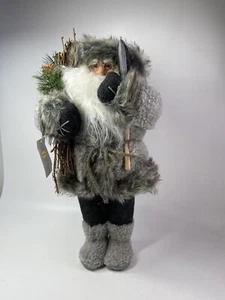 North Pole Trading Company Santa White Faux Fur Coat Hat Alpine 18in SOFT - Picture 1 of 4