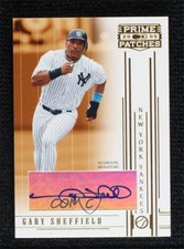 2005 Donruss Prime Patches Signature Gary Sheffield Auto