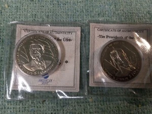 MONEDA AMERICANA COMO NUEVA $10: cobre níquel ""Ronald W. Reagan. Lote de 2 - Imagen 1 de 3