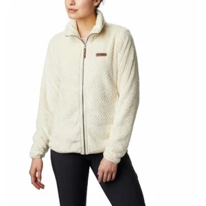 Columbia Women's Fire Side II Sherpa Full Zip, Chalk, X-Large - Picture 1 of 6