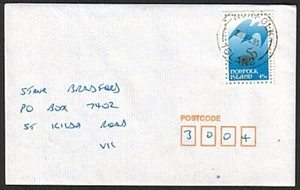 NORFOLK IS 1995 45c UN on cover to Australia...............................75734 - Picture 1 of 1