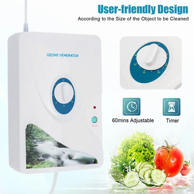 600mg/h 220V Generatore di ozono ozonizzatore purificatore verdure ad acqua aria - Image 1 of 4