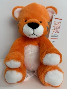 NWT Carters Just One You Target Orange White Plush Tiger Rattle Baby Toy 67054 - Picture 1 of 7