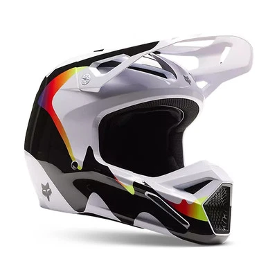 Fox Racing V1 KOZMIK Helmet (Black/White) 30439-018 - Image 1 of 4