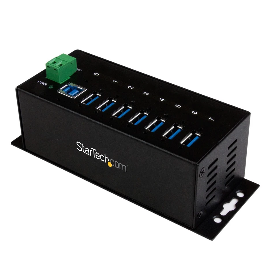 StarTech.com 7-Port Industrial USB 3.0 Hub with ESD and Surge Protection - Image 1 of 1