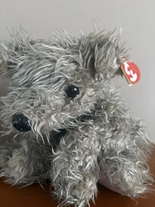 TY CLASSICS RAGS THE DOG 15.5" PELUCHE GRIS ANIMAL DE PELUCHE Con Etiquetas - Imagen 1 de 10