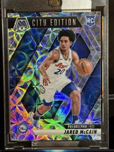 Mosaico Panini 2024-25 - Edición City Jared McCain #277 ALCANCE PLATEADO Prizm (RC) - Imagen 1 de 2