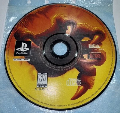 Diablo Sony PlayStation 1 PS1 Black Label Disc Only Clean 💿 Tested & Works - Image 1 of 2