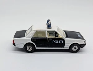 Vintage Corgi Police/Politi Peugeot 505 STI Black/White Finnish 1980's - Picture 1 of 9