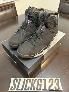 Nike Air Jordan 6 Black Chrome Size 9.5 Worn Twice Great Condition - Picture 1 of 8