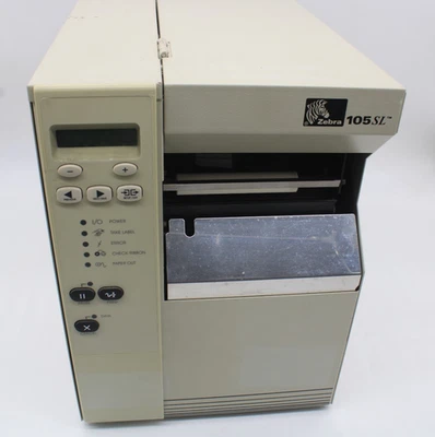 Zebra 105SL Ethernet 203dpi 4" Label Printer 10500-2001-0030 - No PRINT HEAD - Image 1 of 4