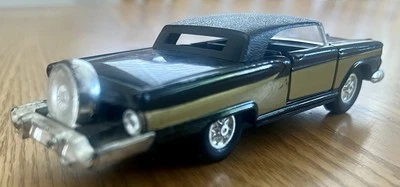 Vintage 1959 FORD Galaxie Black Gold Sunliner Car Diecast 4.75” 8801 Taiwan 1/43 - Image 1 of 4