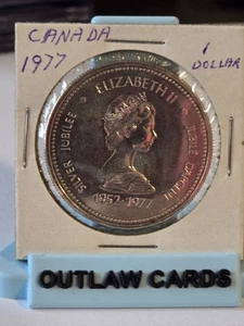 1952-1977 KANADA 1 DOLLAR GROSSE MÜNZE SILBER - Bild 1 von 2