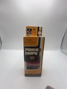 Vintage Hoyle Poker Chips #1033 Starcraft Kunststoff Deluxe 100 ineinandergreifend - Bild 1 von 3