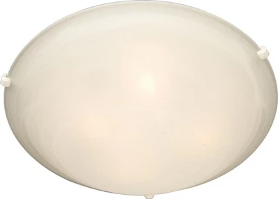 Maxim 2681 White Malaga 16"W 3-Light Ceiling Light - Image 1 of 2